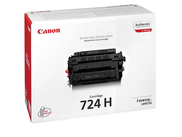 Canon 724H - Toner Canon CRG-724H (CRG724H) 3482B002 noir