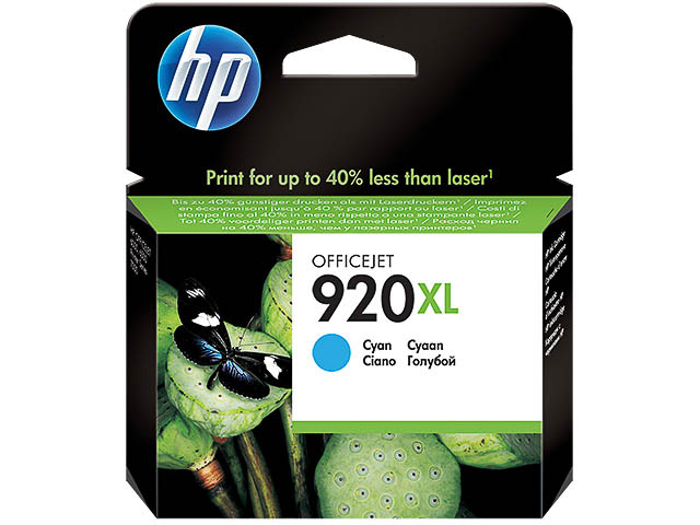 HP920XL - Cartouche Encre 920XL Cyan - 700 pages CD972AE HP OfficeJet 6500 