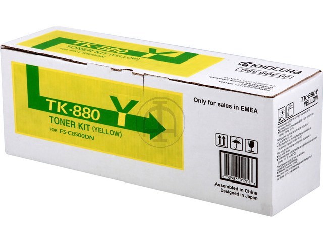 TK880Y KYOCERA FSC8500DN Toner Jaune