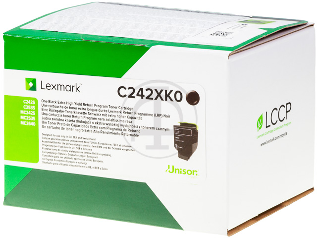 C242XK0 LEXMARK MC2425 Toners noir Grande Capacité