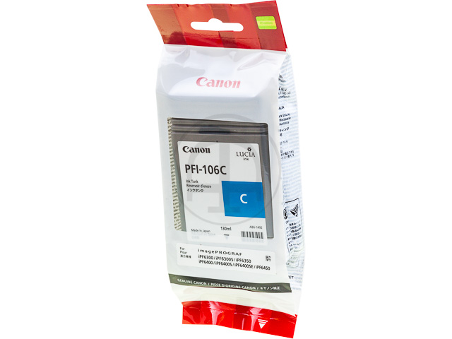 PFI106C CANON IPF6300 - cartouche  cyan