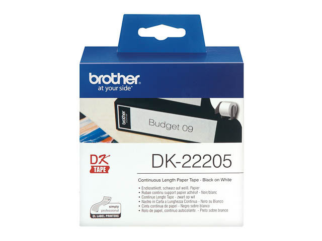 Ruban d'étiquettes Brother DK-22205 62 x 62 mm Blanc