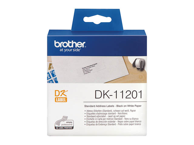 BROTHER 400 étiquettes d'adressage standard 29x90 mm